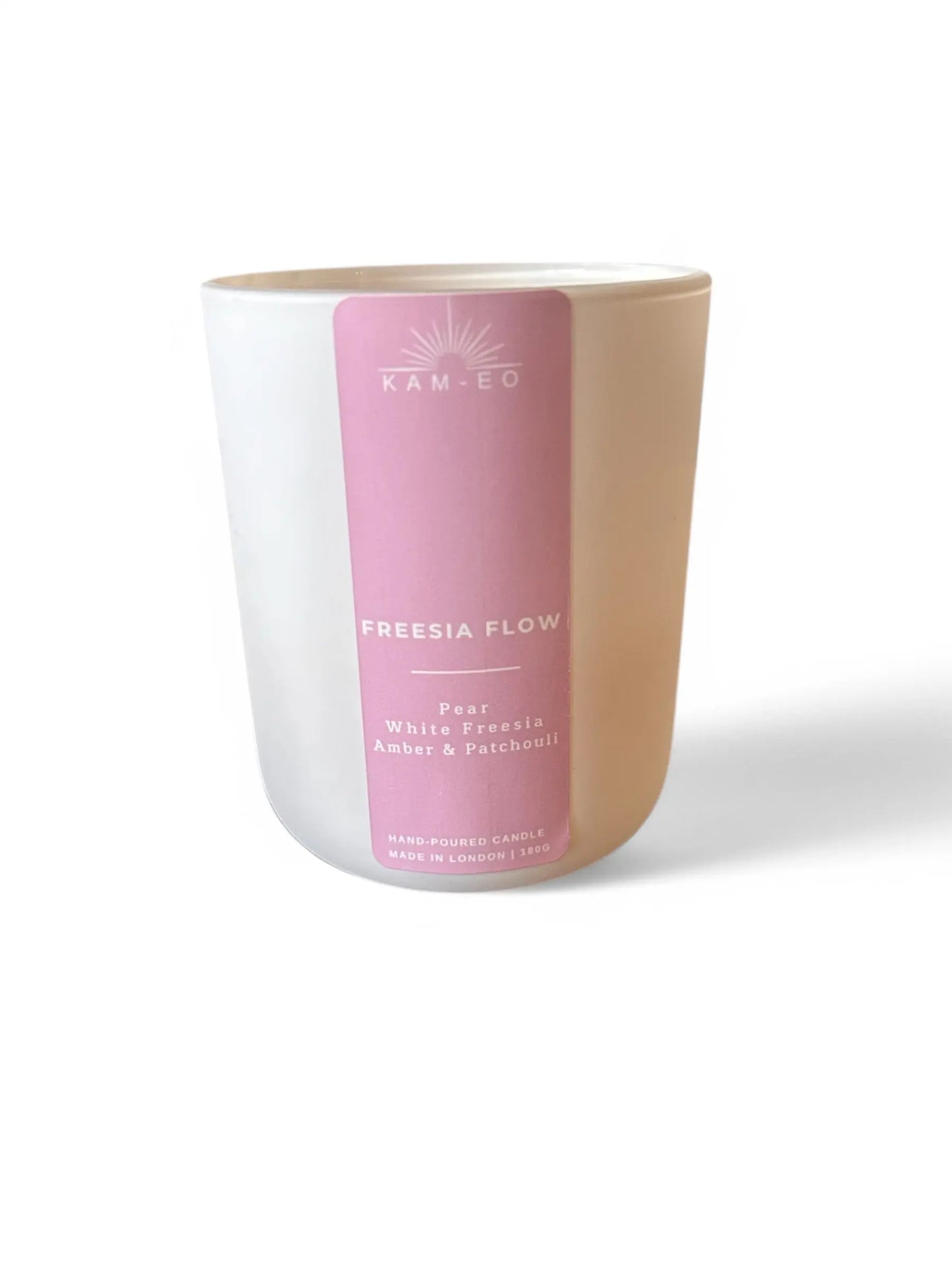 Freesia flow white candle by KAM-EO
