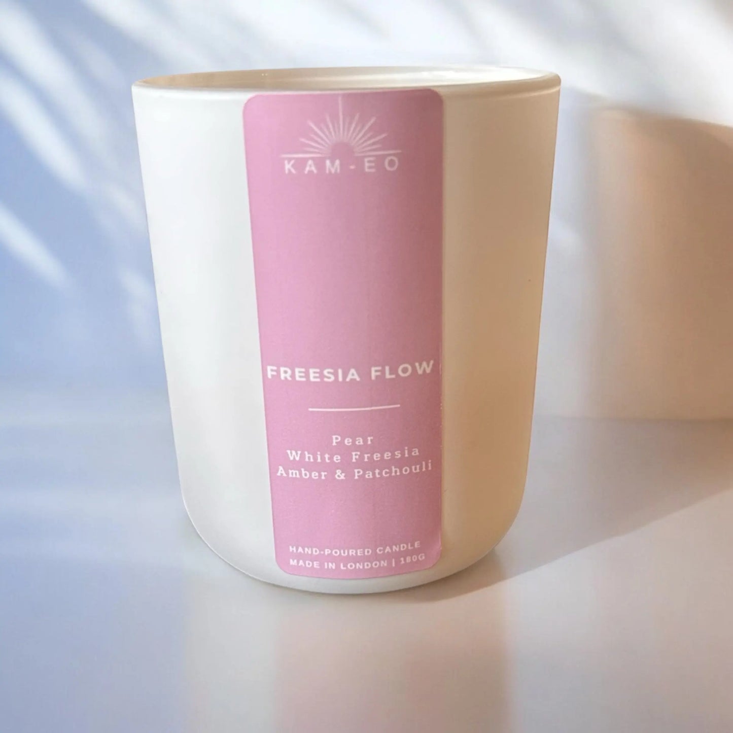 Freesia flow white candle by KAM-EO