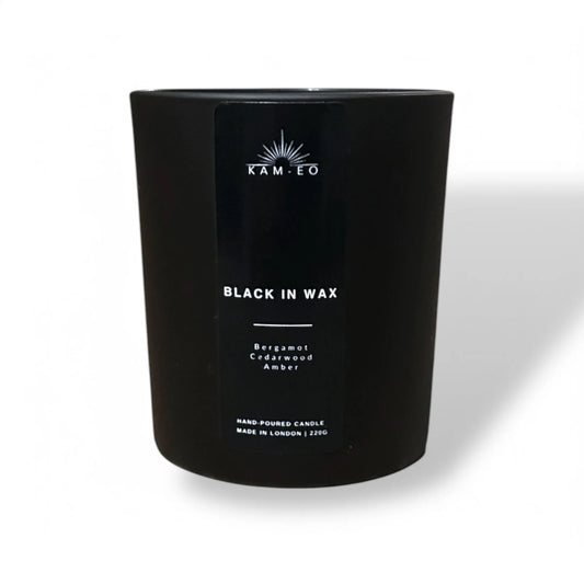 Black In Wax Candle KAM-EO Home