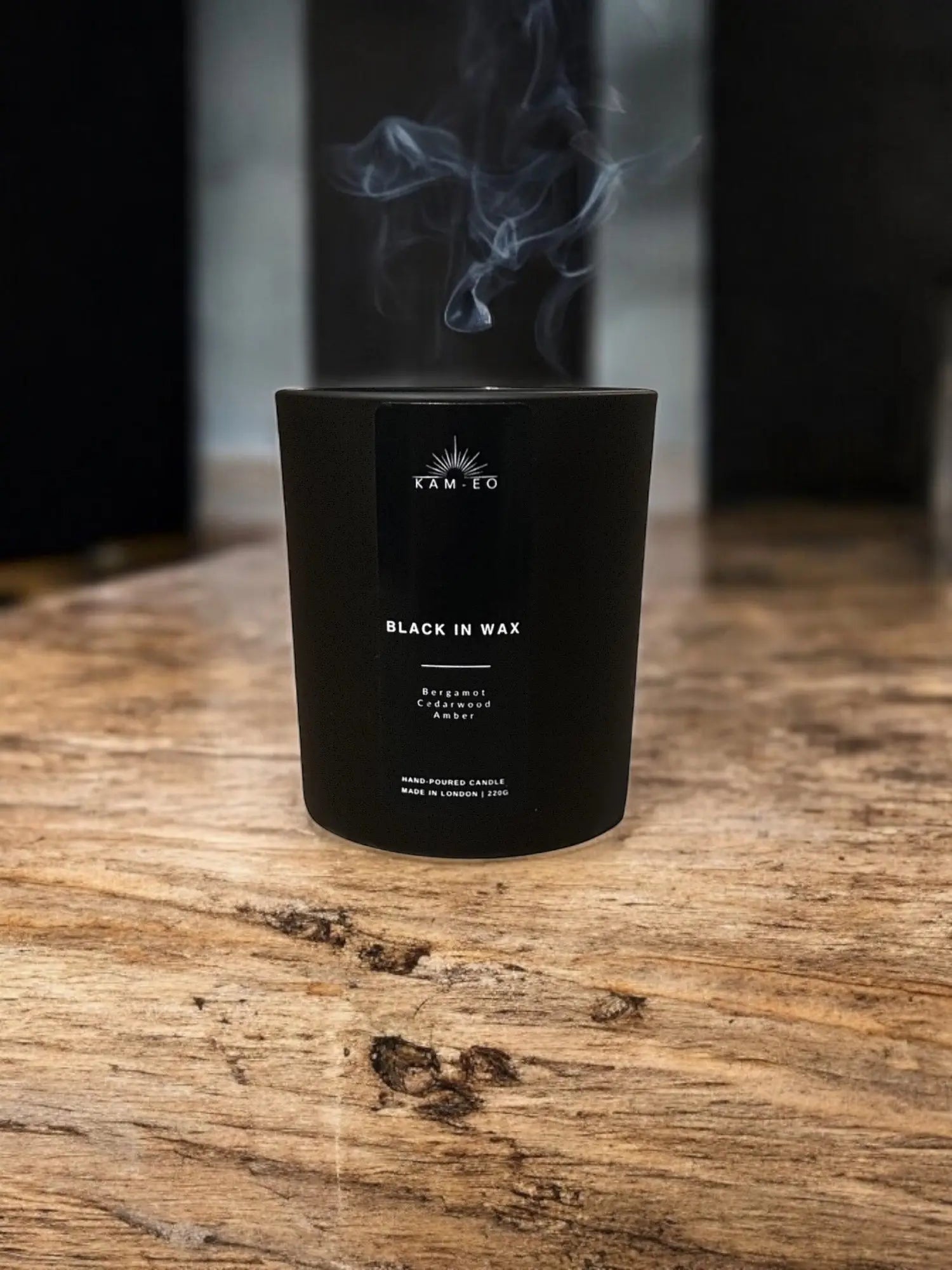 Black In Wax Candle KAM-EO Home