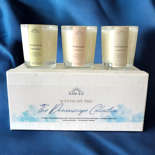 The Scentscape Trio: The Dreamscape Mini Candle Gift Set KAM-EO Home